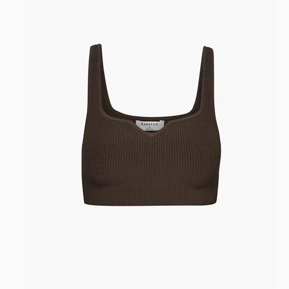 Aritzia Babaton Sculpt Knit Notch Tank